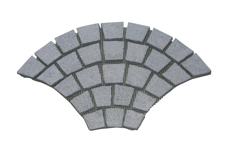 Cubes no Net Dark Grey Granite G654 Top flamed 4 sides naturl split bottom sawn 74x46x3cm - Dayi Stone